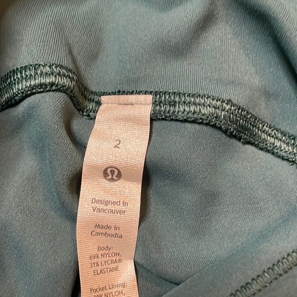 Lululemon Athletica Swift Speed HR Tight 28” Brushed Luxtreme NWT size 2 GRNJ - Picture 4 of 7